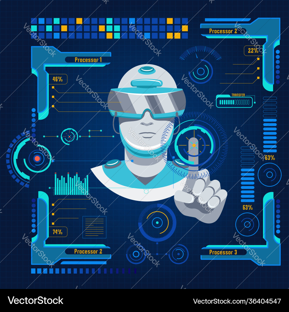 Futuristic user interface concept Futuristic user interface concept vector image