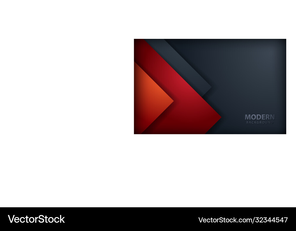 Red overlap layers background on dark gray design Red overlap layers background on dark gray design vector image
