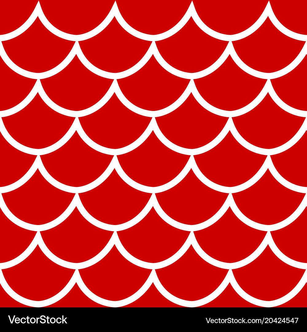 Seamless pattern on red background vector image