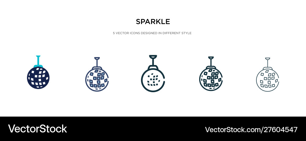 Sparkle icon in different style two colored Sparkle icon in different style two colored vector image