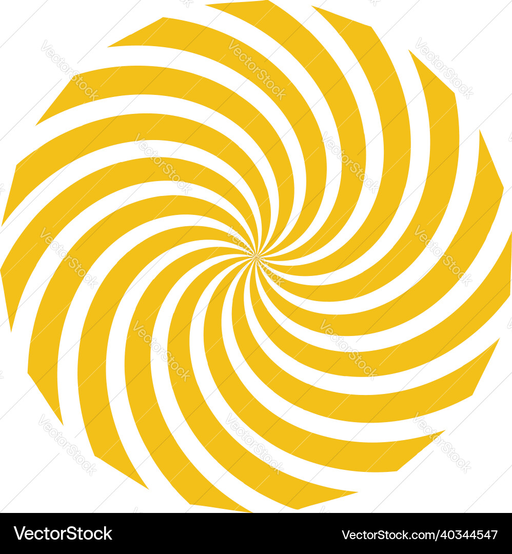 Spiral swirl twirl element cochlear vortex Vector Image