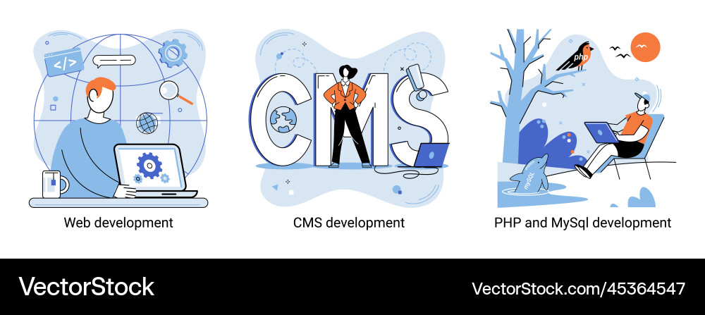 Website architecture concepts web development Website architecture concepts web development vector image