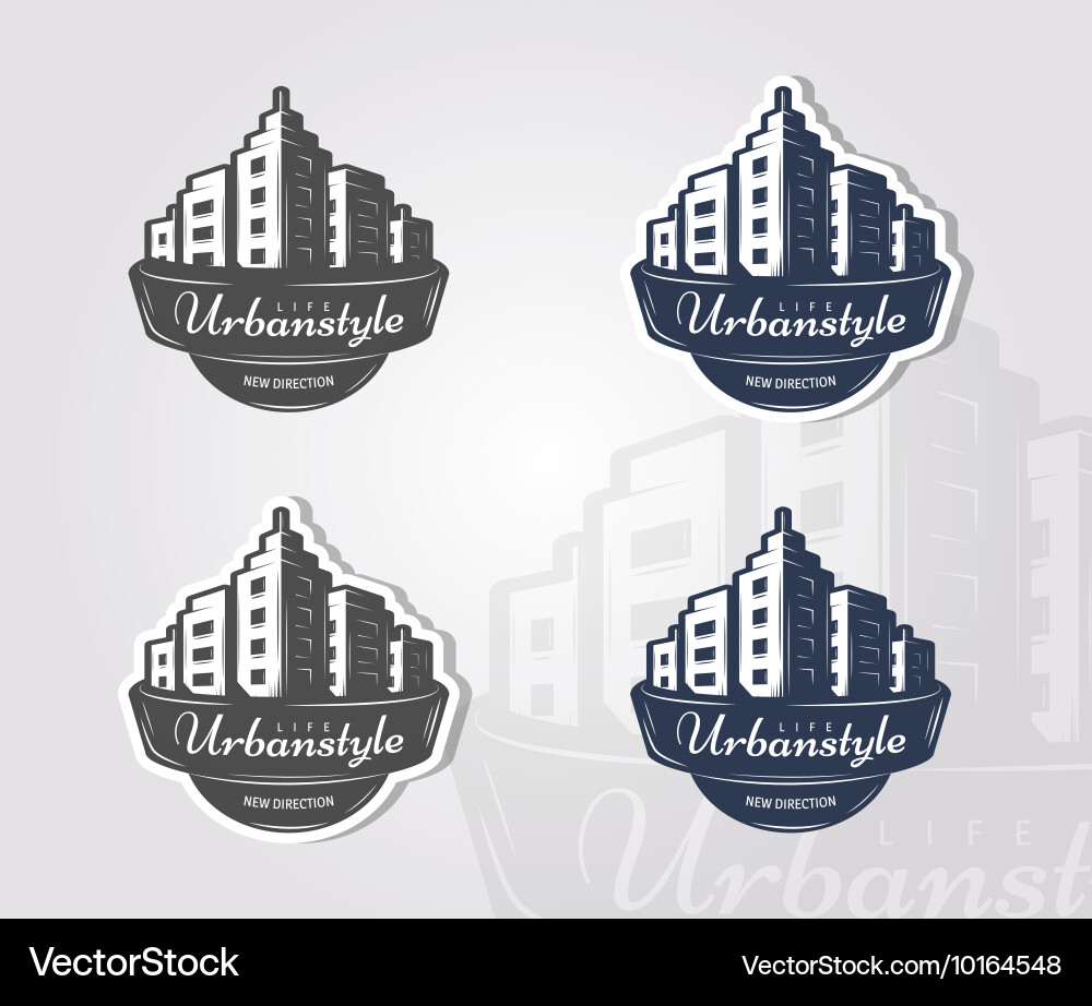 City Skyline Logos Vector Image