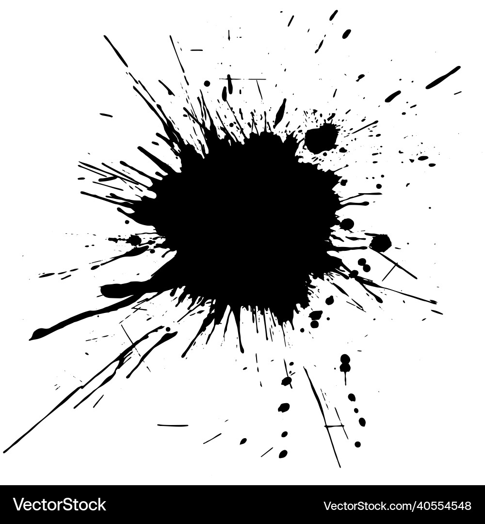 Grunge Paint Splash Royalty Free Vector Image - VectorStock