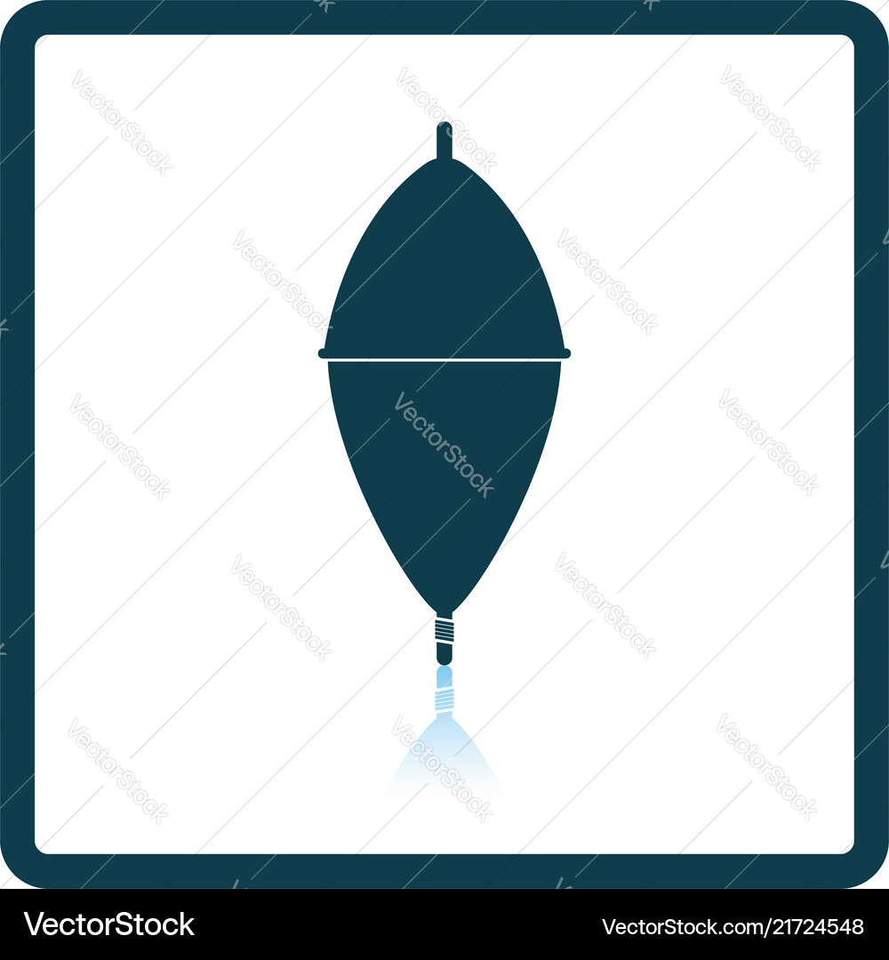 Icon of float on gray background round shadow Icon of float on gray background round shadow vector image