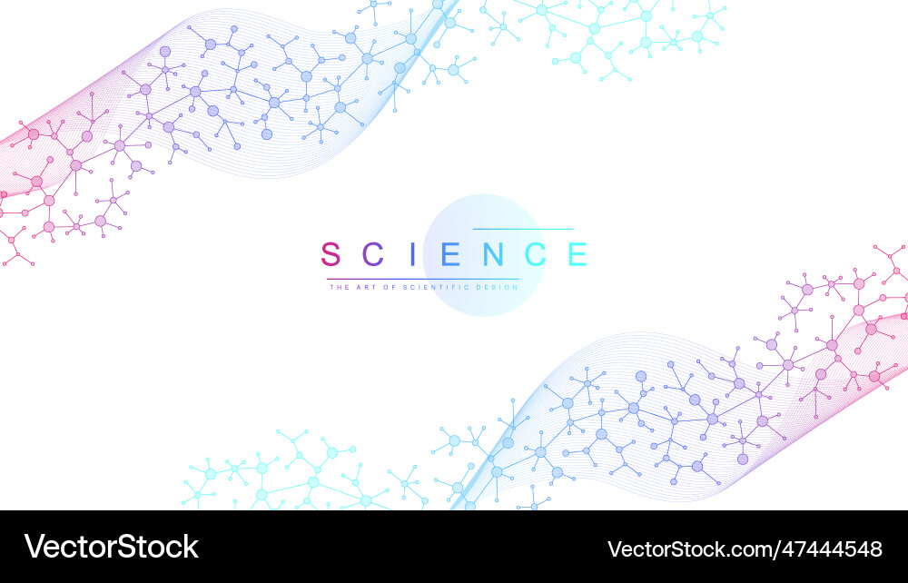 Molecular abstract structure background Molecular abstract structure background vector image