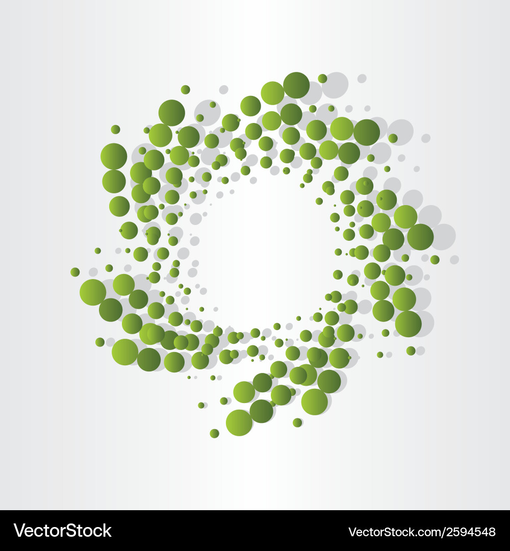 Molecular Particle Network Vector Image