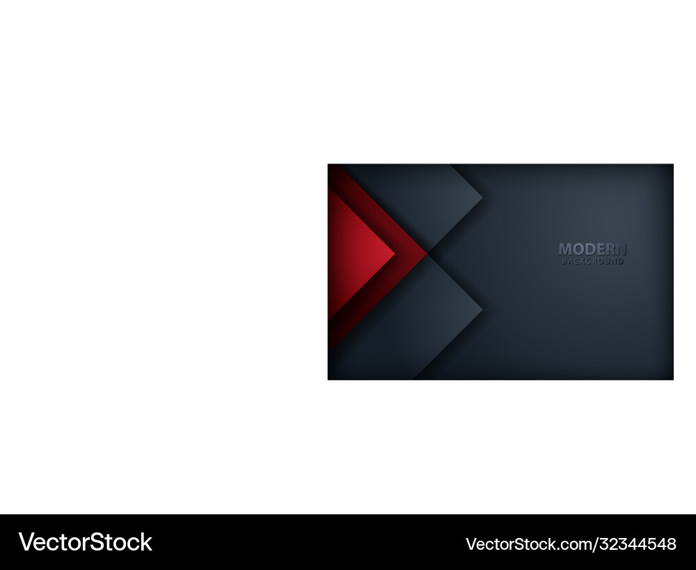 Red overlap layers background on dark gray design Red overlap layers background on dark gray design vector image