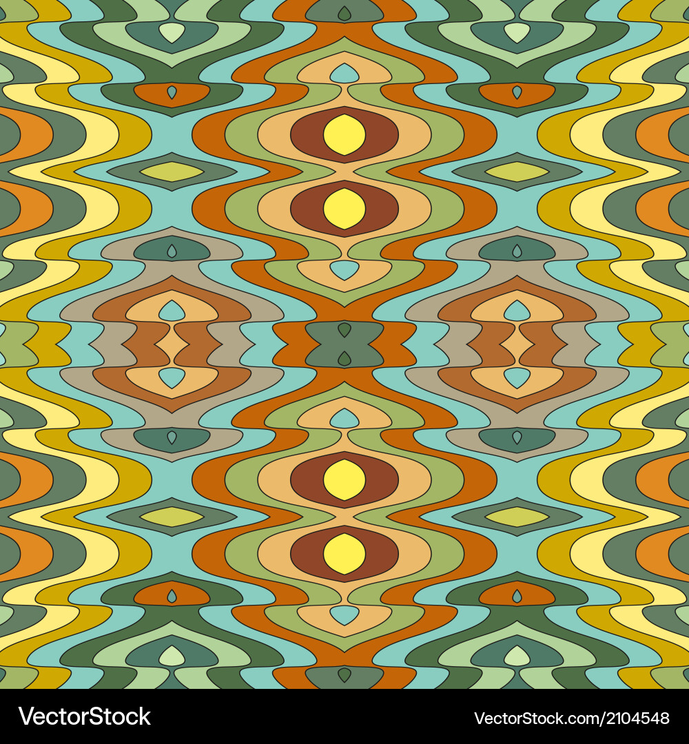 Retro Wavy Pattern Background vector image