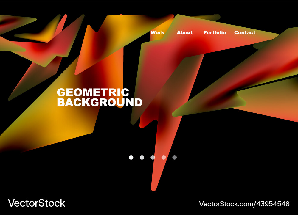 Shards shape composition abstract background web vector image