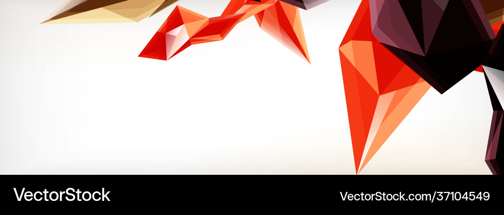 3d triangles and pyramids abstract Vector Image