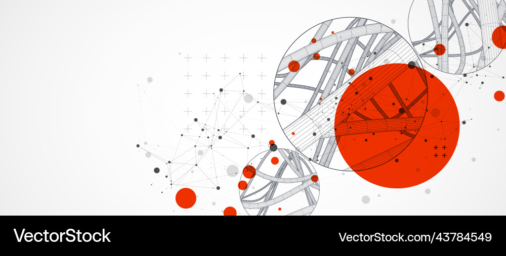 Abstract background with a wireframe dynamic Abstract background with a wireframe dynamic vector image