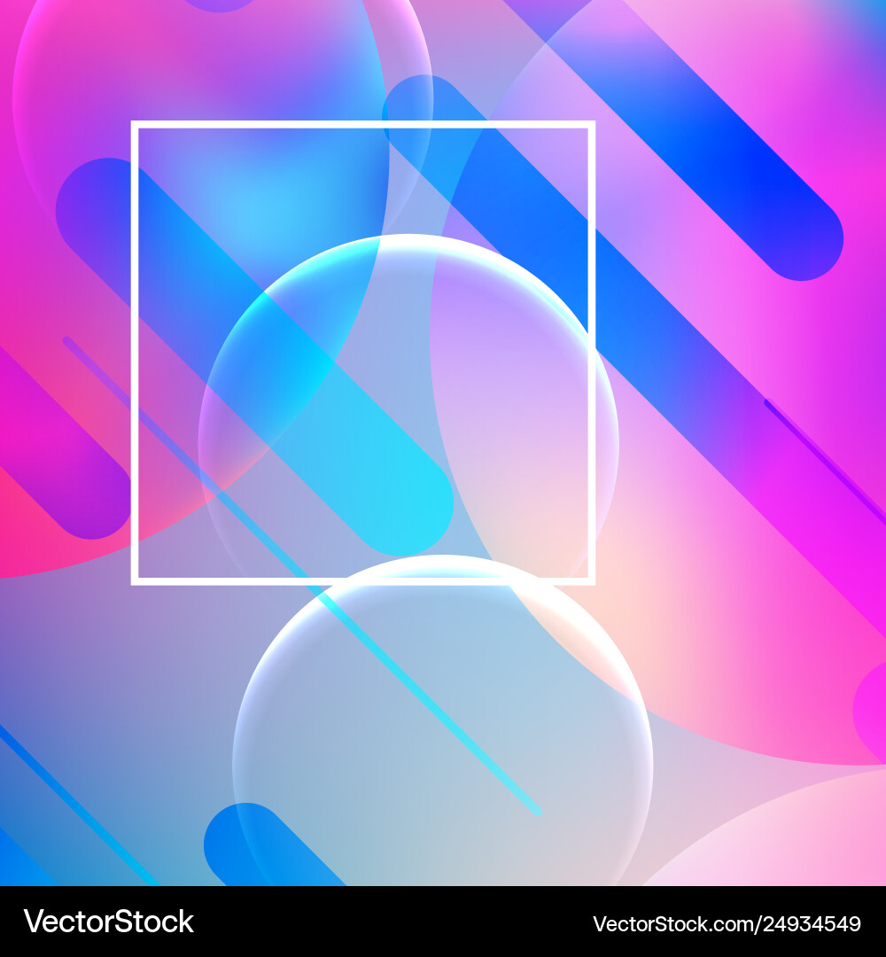 Abstract dynamic geometric background Vector Image
