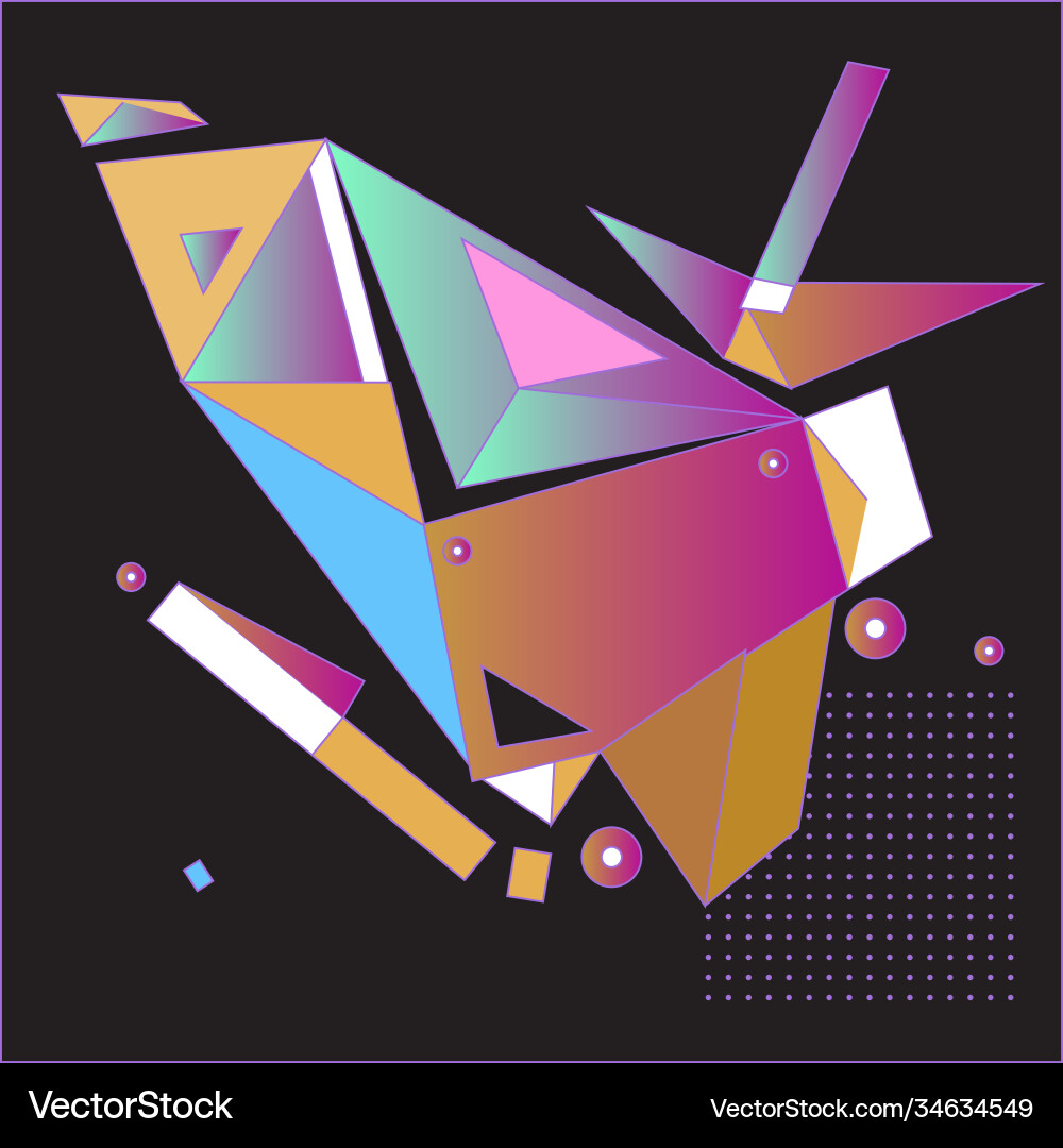 Abstract modern triangles background pattern vector image