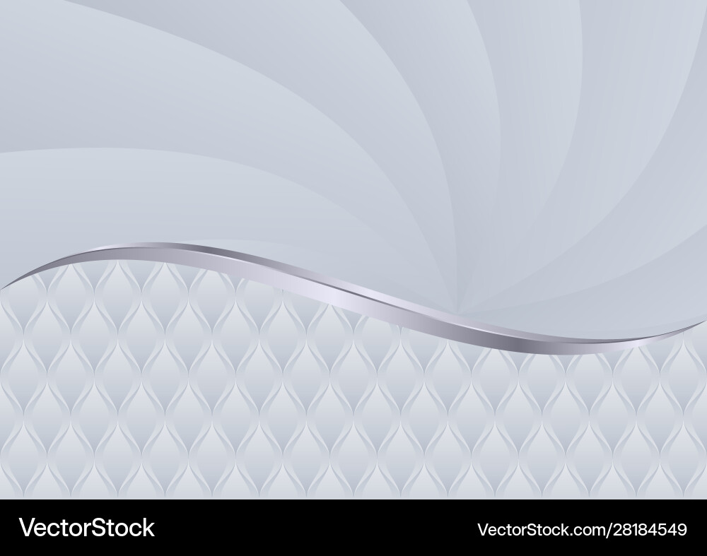 Abstract wavy background with decorative pattern vector image