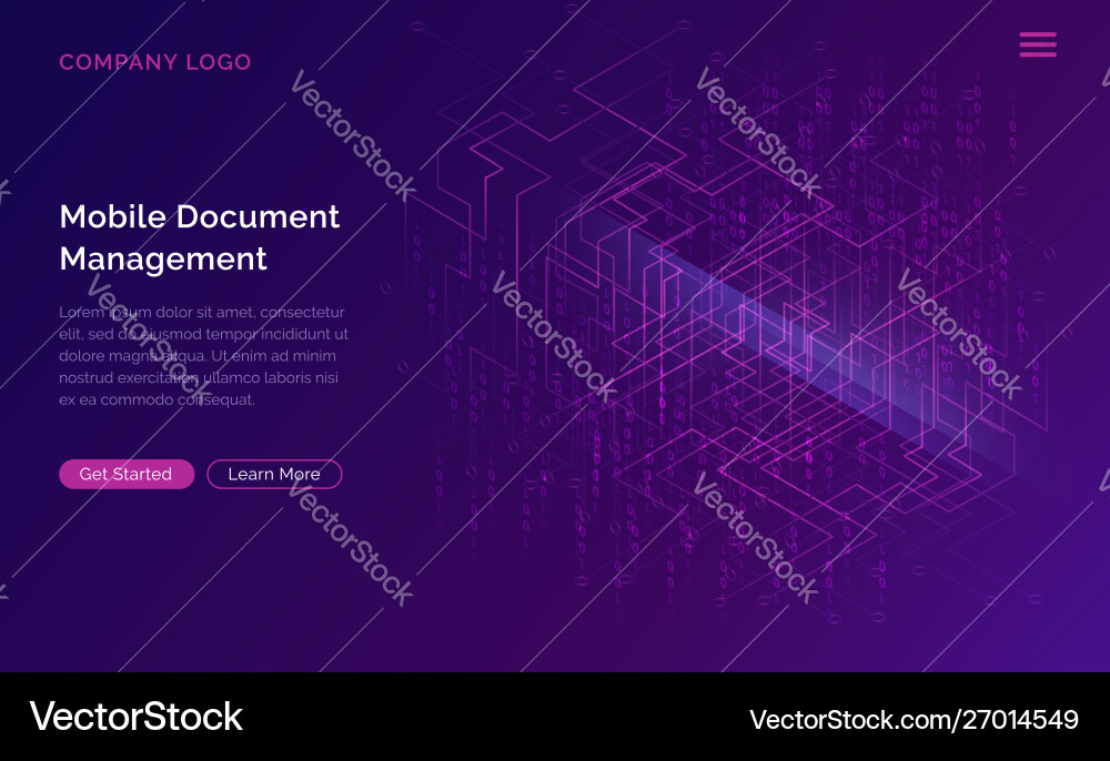 Big data waterfall streams digital binary code Big data waterfall streams digital binary code vector image