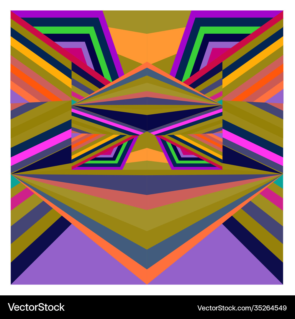 Colorful geometric and curve background pattern Vector Image