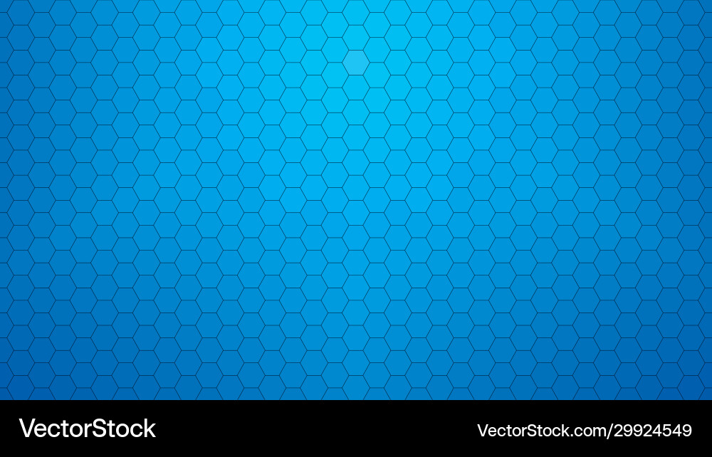 Deep Blue Hexagonal Pattern vector image