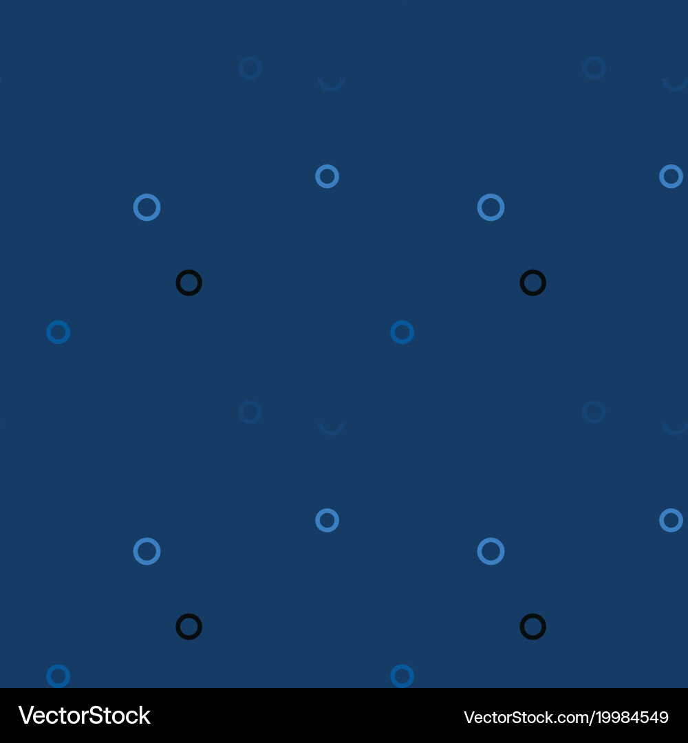 Empty circles seamless pattern vector image