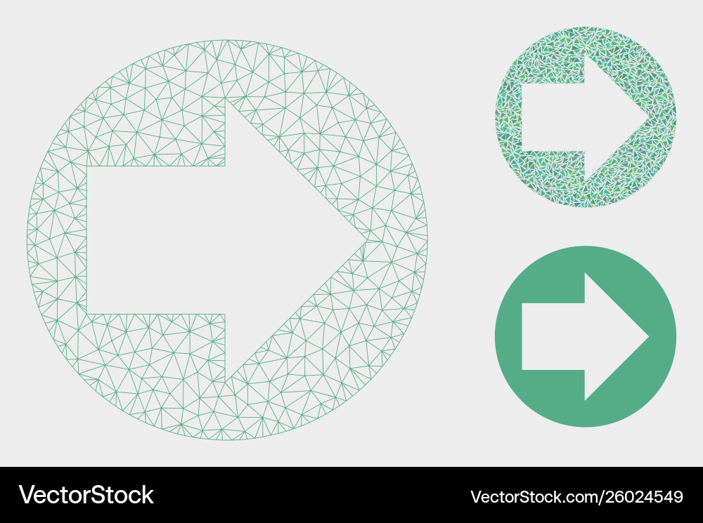 Forward mesh network model and triangle vector image