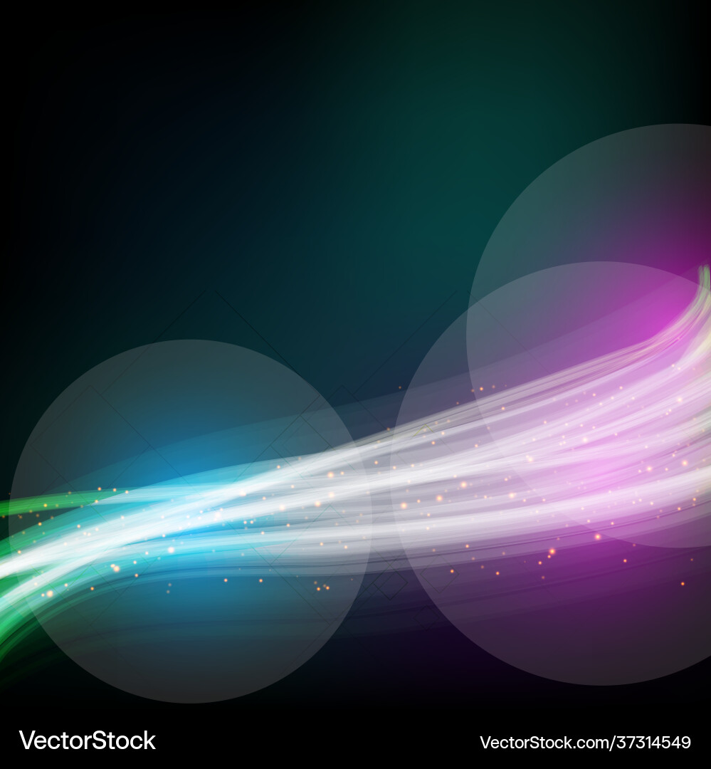 Glossy waves abstract element vector image