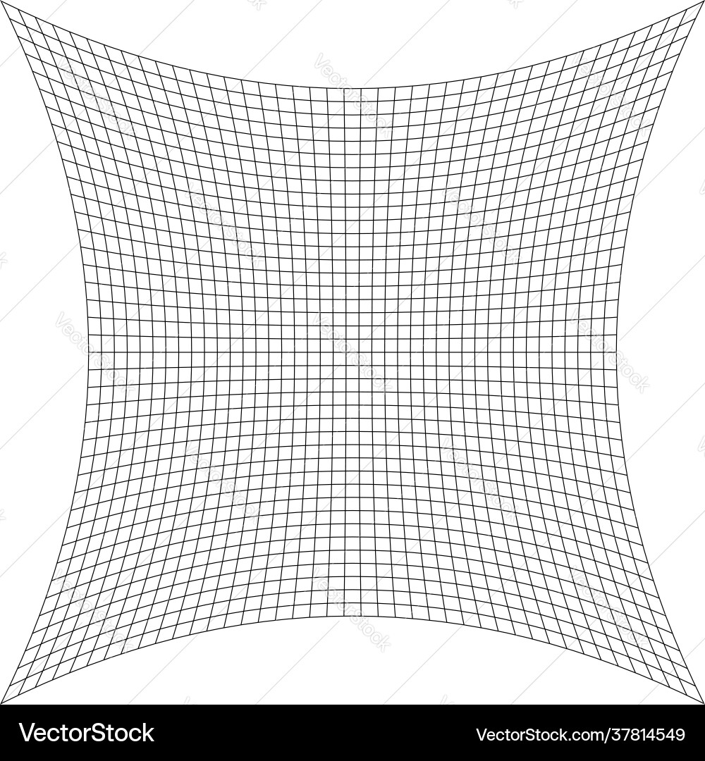 Grid mesh lattice grating with distort deform Vector Image