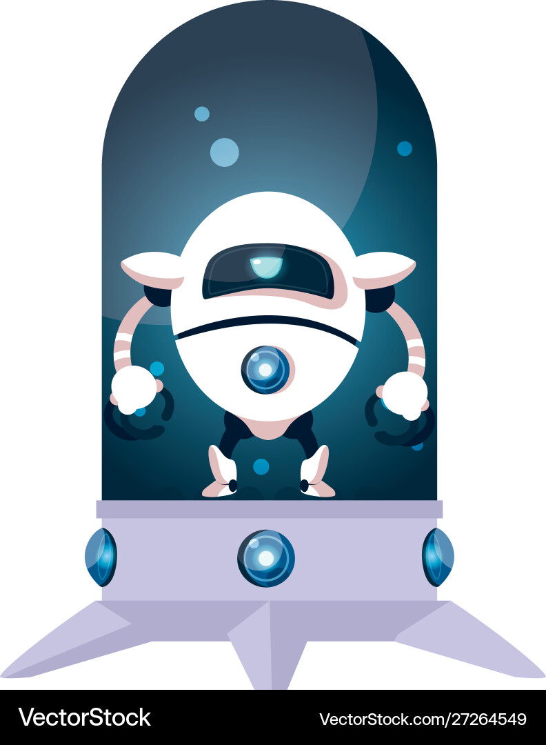 Isolated technology robot design Vector Image