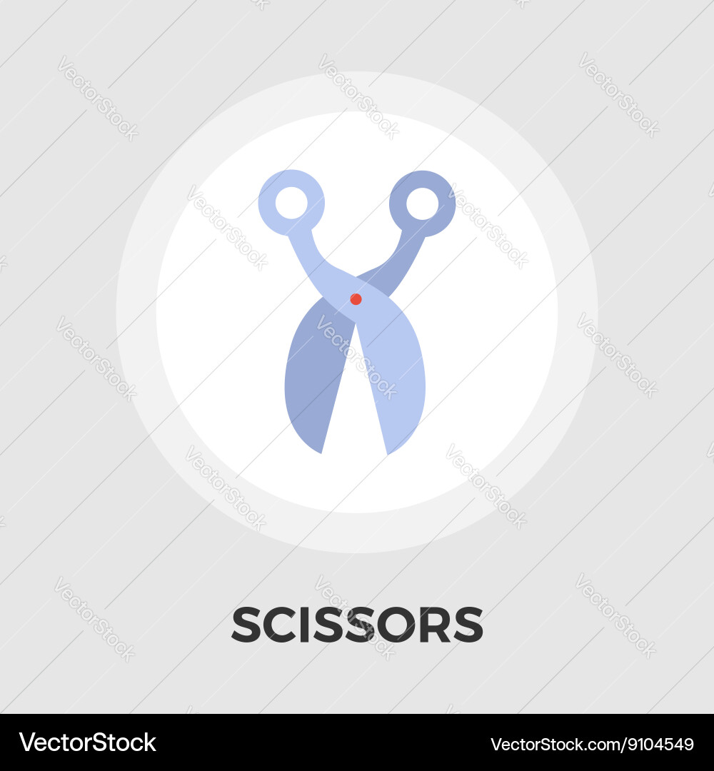 Scissors flat icon vector image