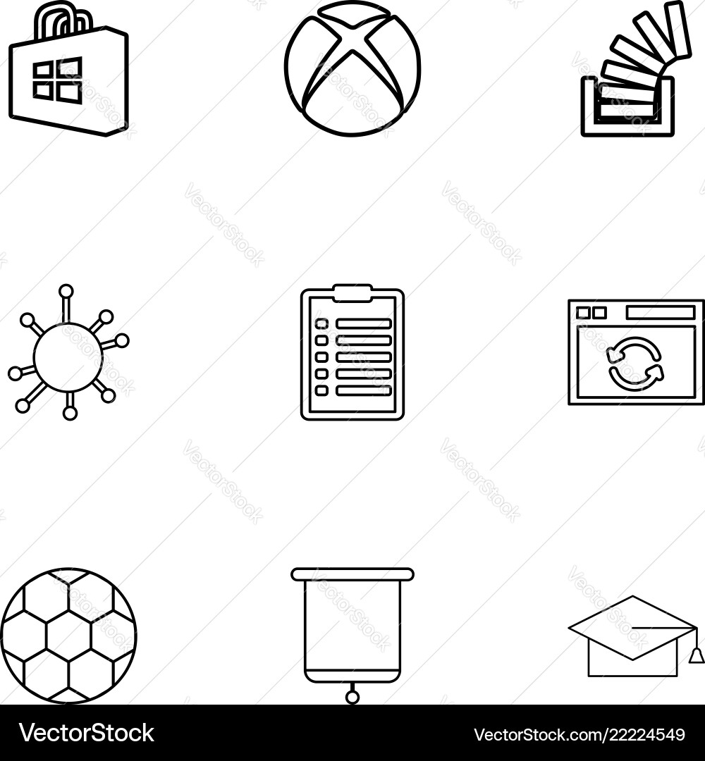 Windows store xbox stackoverflow convocation vector image