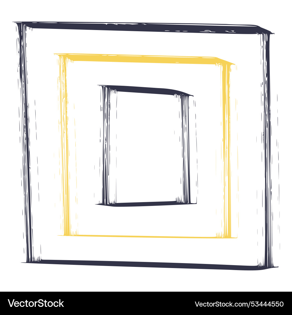 A set of simple design frames A set of simple design frames vector image