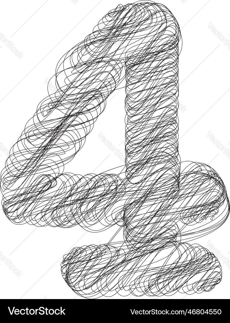 Abstract doodle number 4 Abstract doodle number 4 vector image