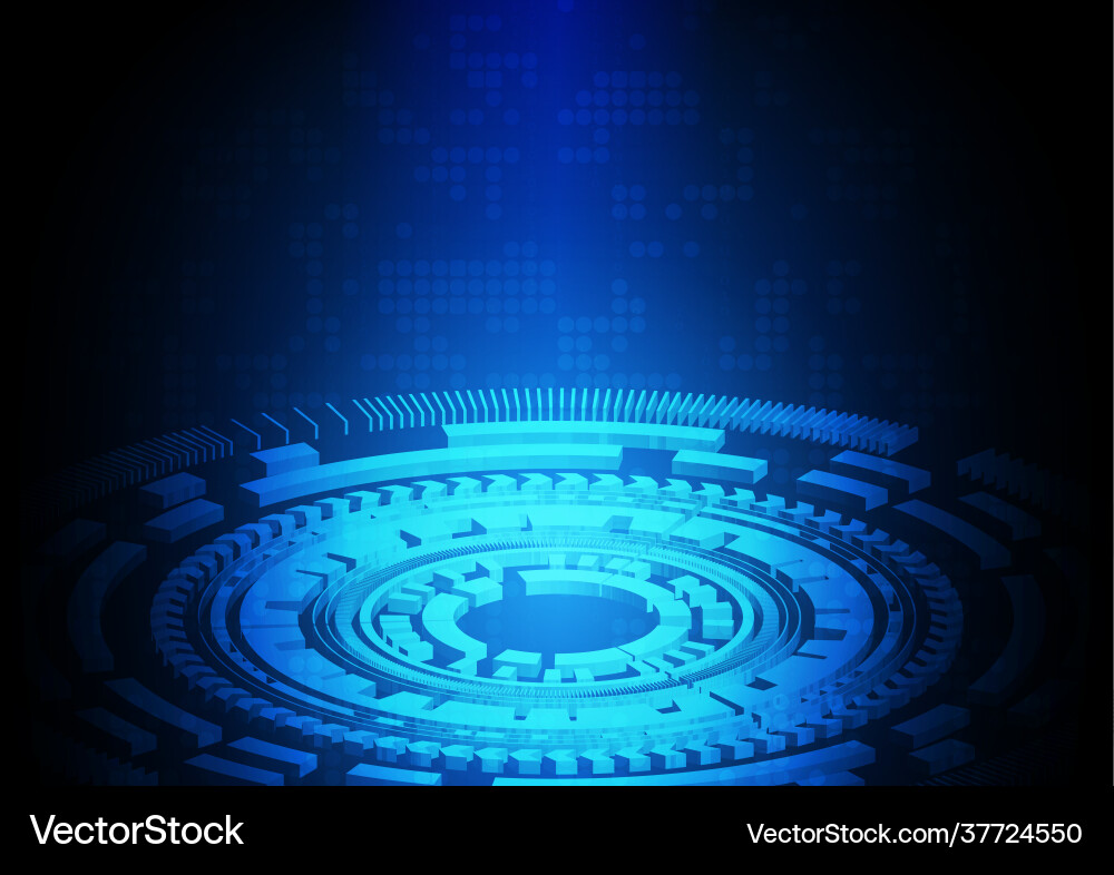 Circuit technology background with hi-tech Circuit technology background with hi-tech vector image