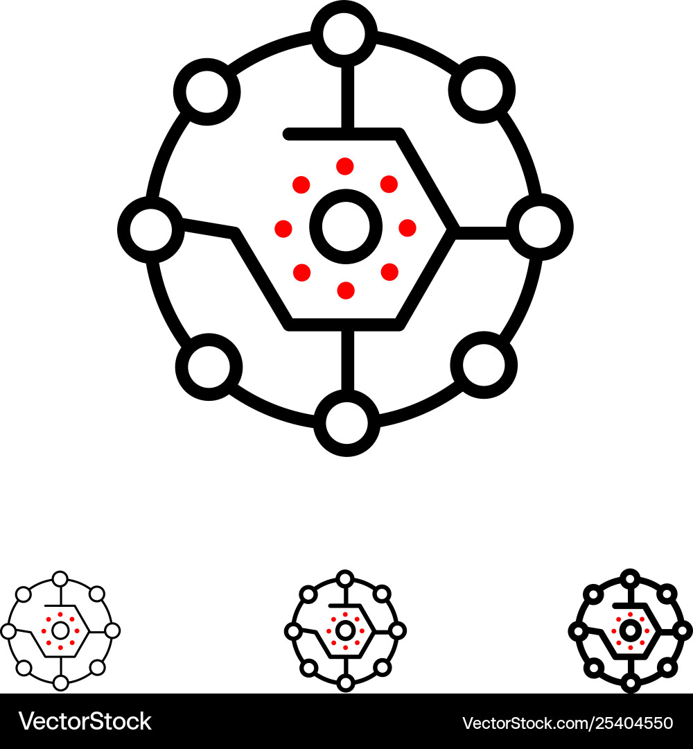 Computing share connectivity network Vector Image