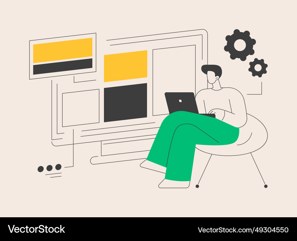 Copy optimization abstract concept Copy optimization abstract concept vector image
