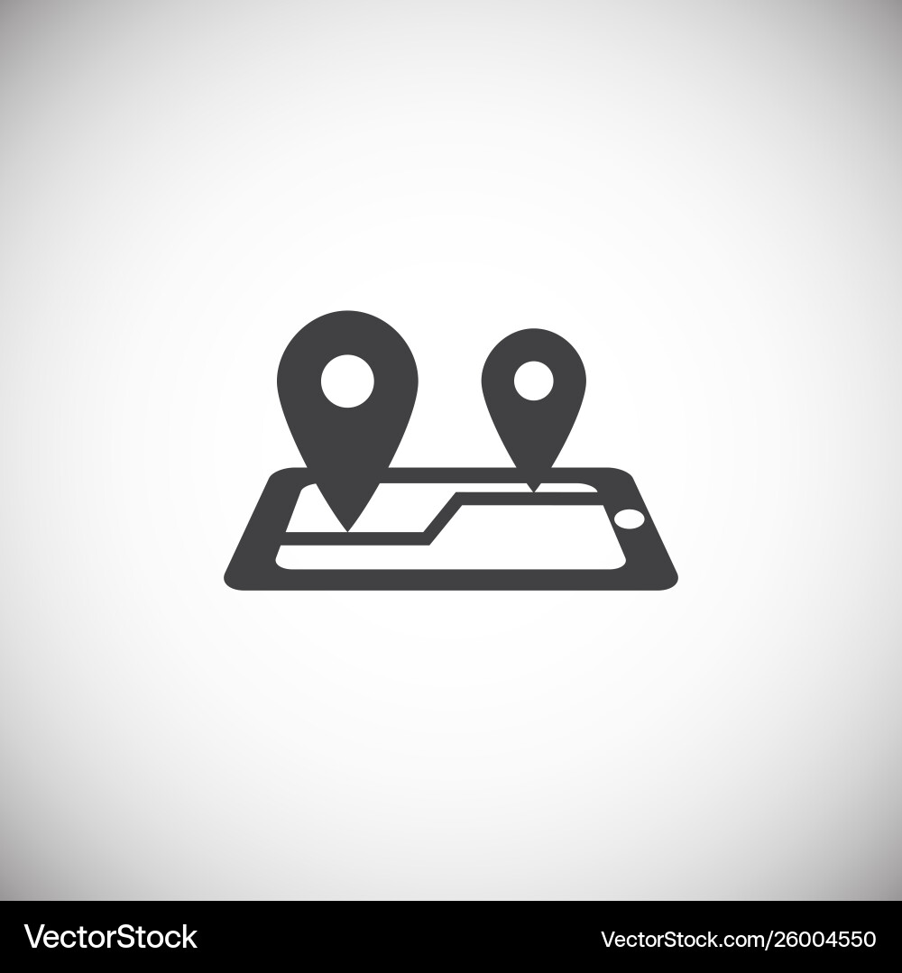 Geolocation related icon on background for graphic Geolocation related icon on background for graphic vector image