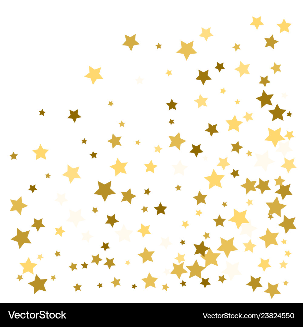 Gold Star Konfetti Regen Festtag Gold Star Konfetti Regen Festtag vektorbild