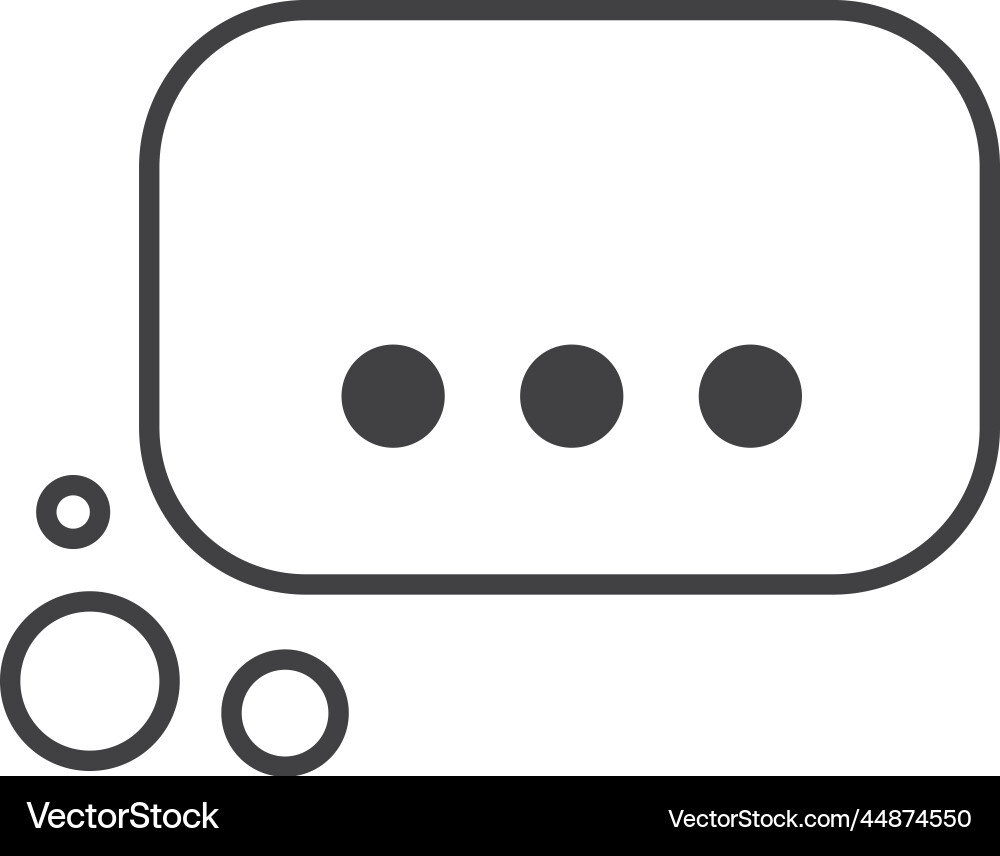 Message boxes and chats in minimal style Vector Image