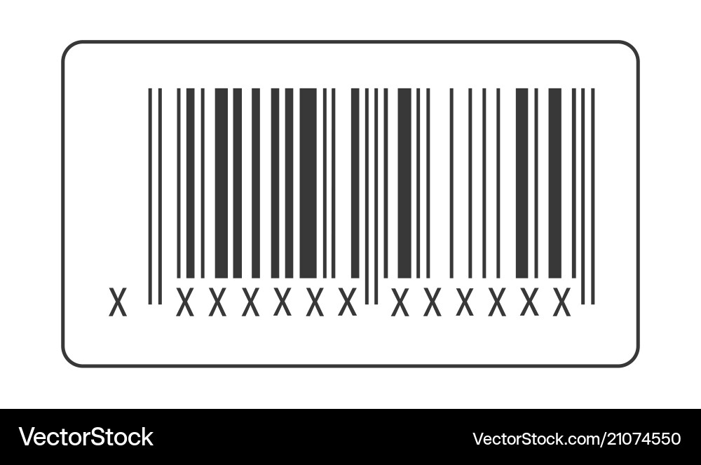 Realistic bar code icon isolated on background mo Realistic bar code icon isolated on background mo vector image