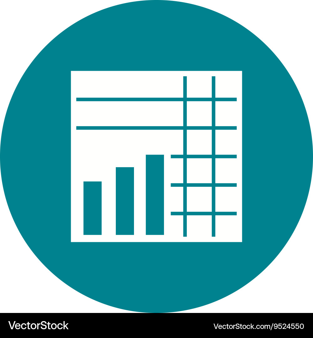 Stacked graph Vector Image