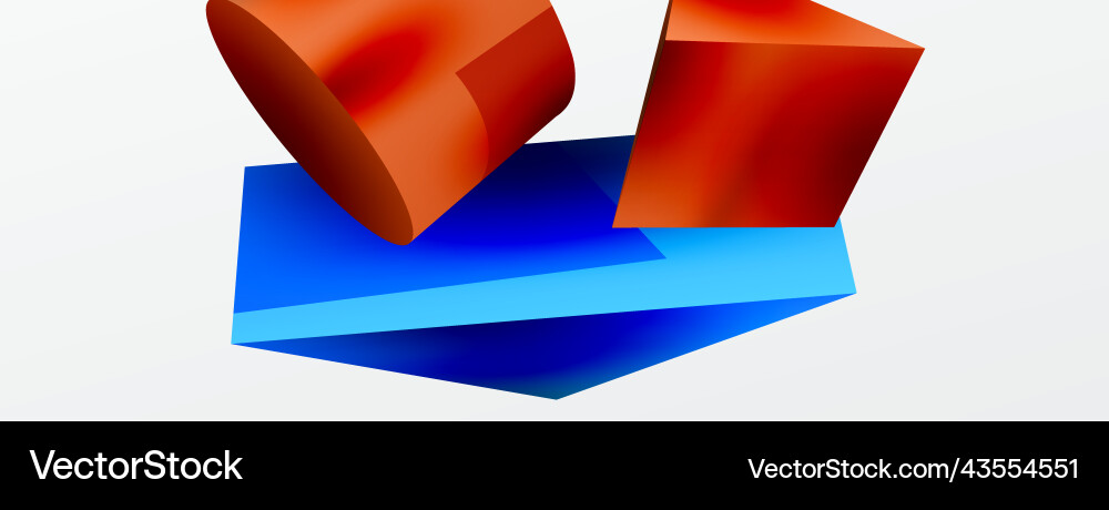 3d abstract background shapes triangle Vector Image