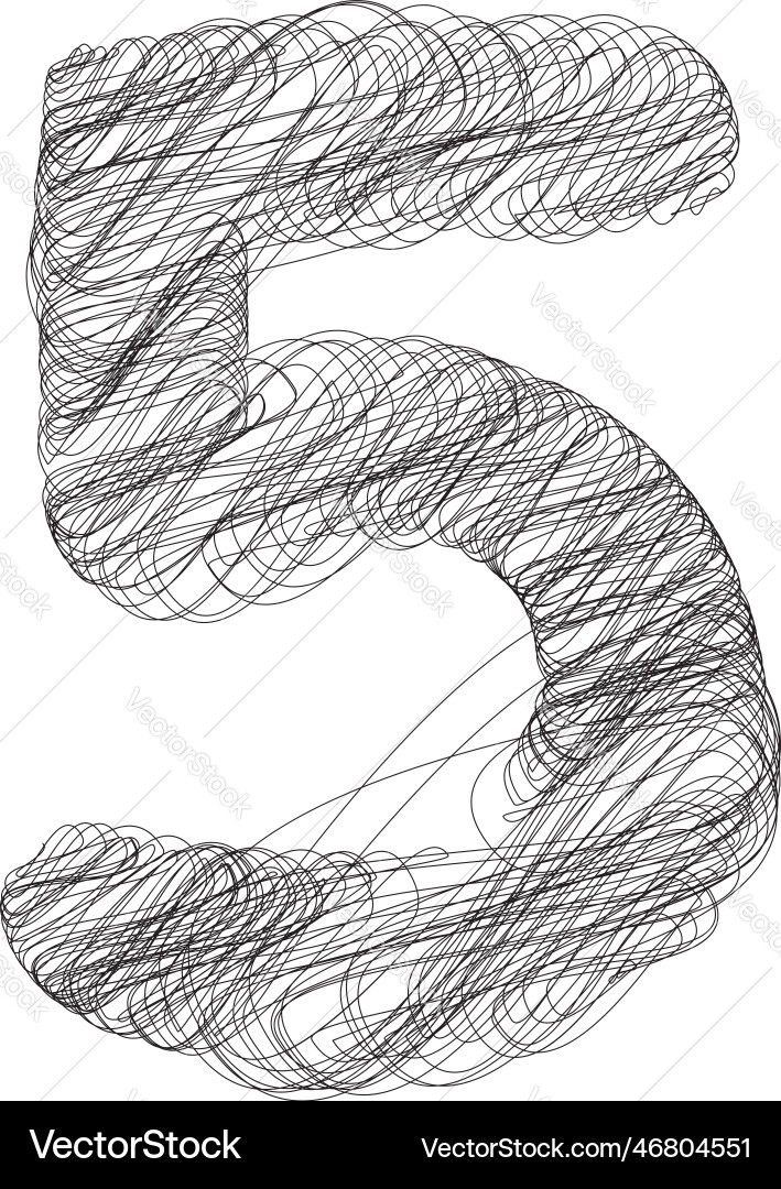 Abstract doodle number 5 Abstract doodle number 5 vector image