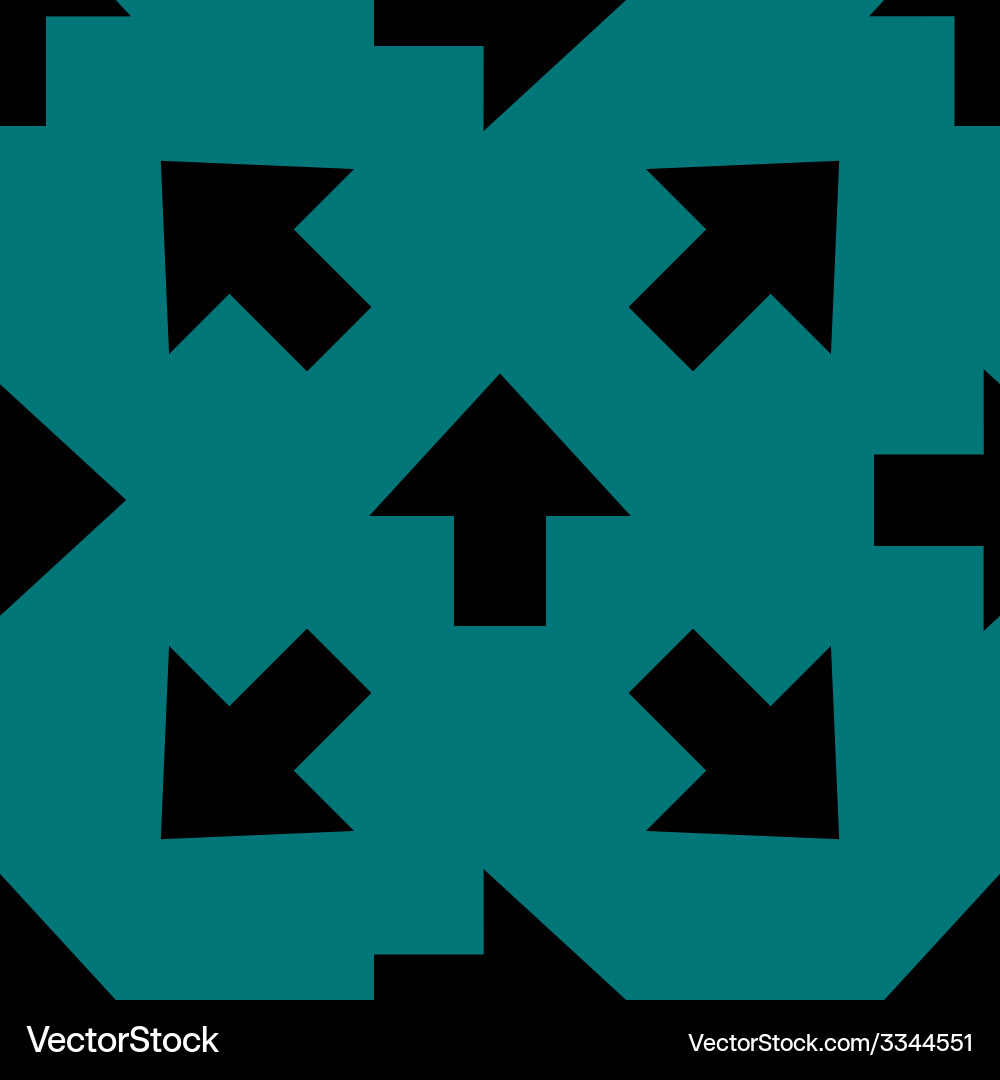 Arrow web icon flat design seamless pattern Vector Image