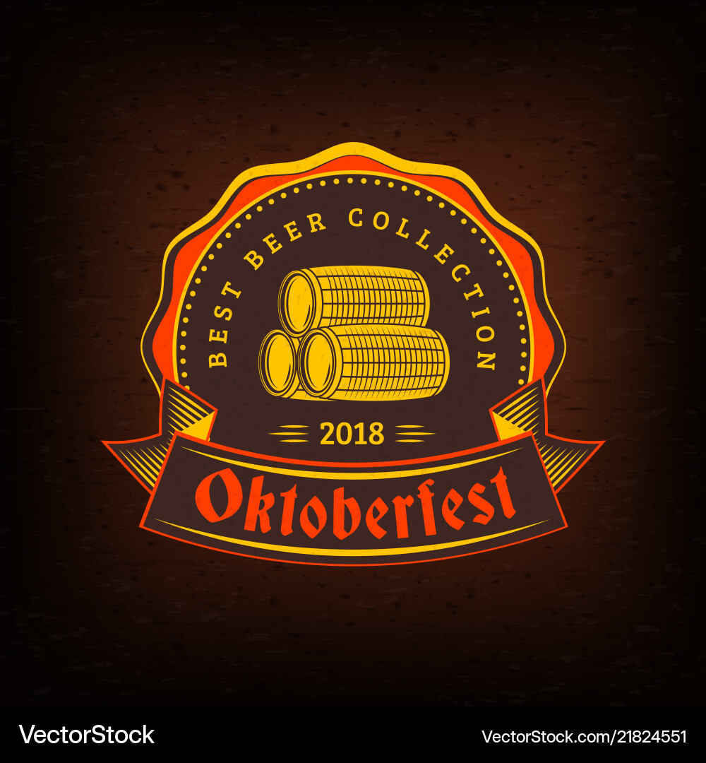 Beer festival oktoberfest celebrations vintage Beer festival oktoberfest celebrations vintage vector image