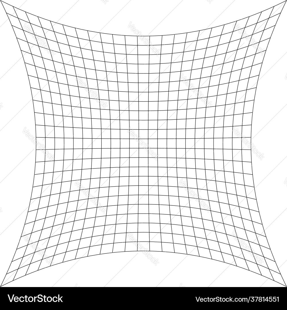 Grid mesh lattice grating with distort deform Grid mesh lattice grating with distort deform vector image