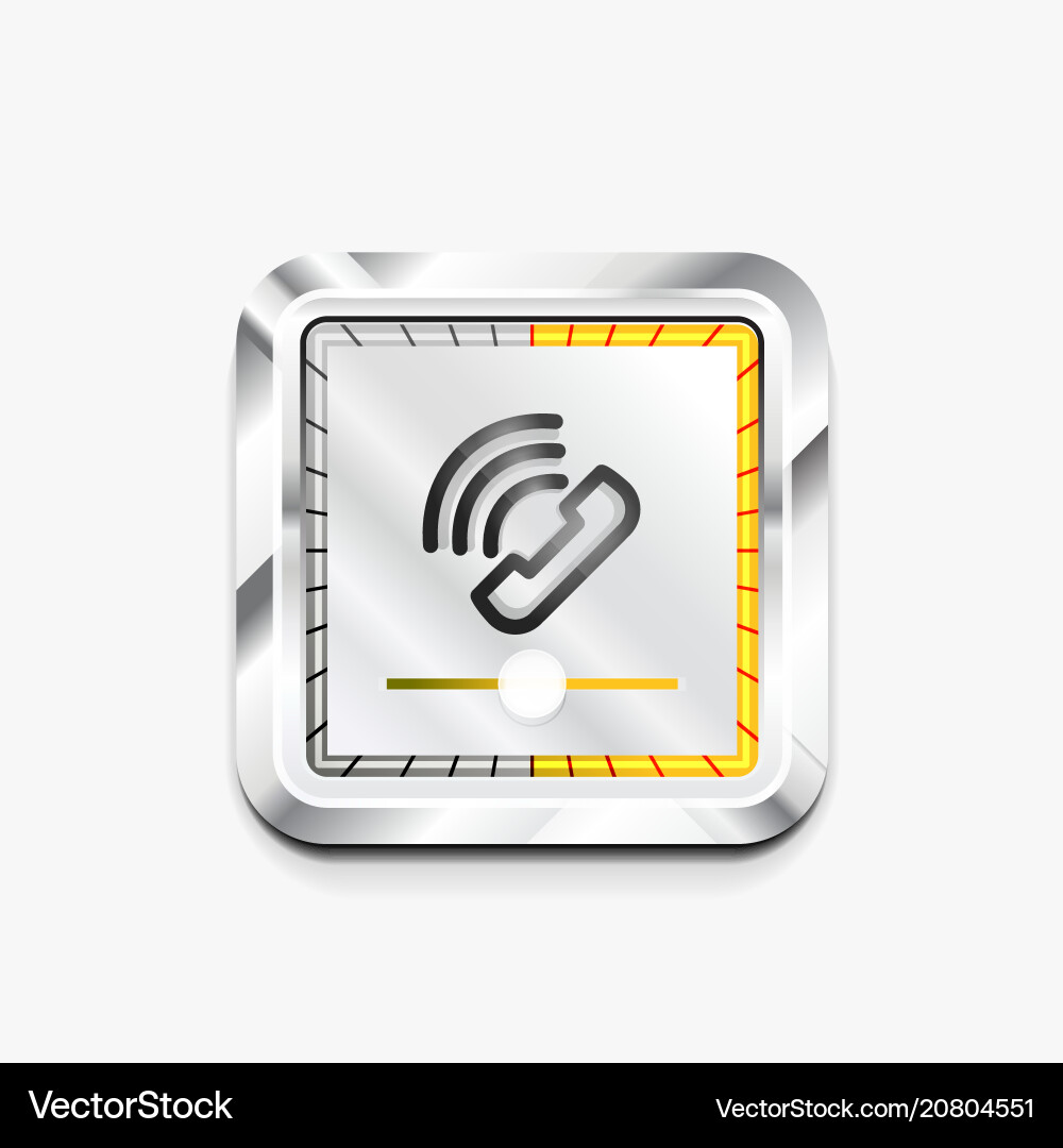 Phone button call support idea Vector Image