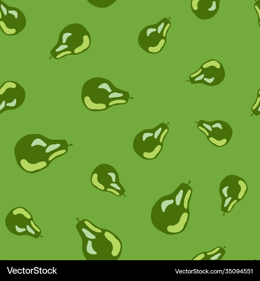Random abstract seamless pattern with pear Random abstract seamless pattern with pear vector image