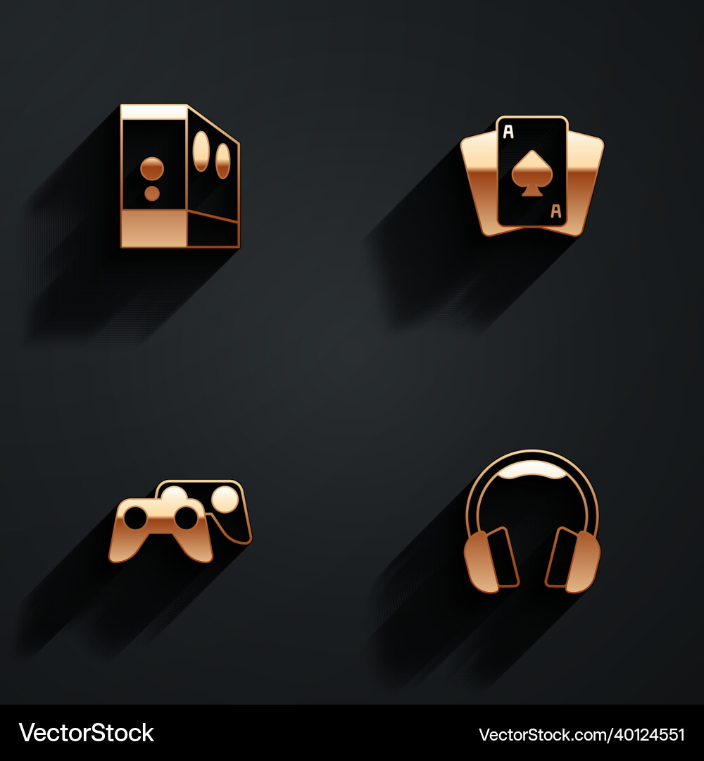 Set case of computer playing cards game Set case of computer playing cards game Vector Image