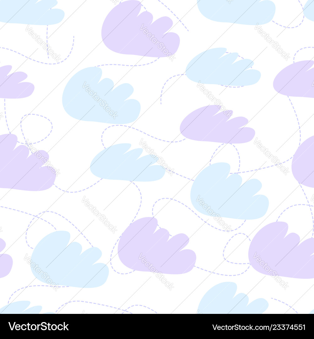 Simple seamless pattern with clouds Simple seamless pattern with clouds vector image