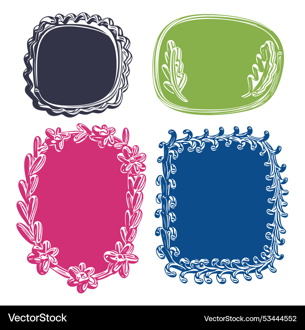 A set of elements for design backgrounds waiting A set of elements for design backgrounds waiting vector image