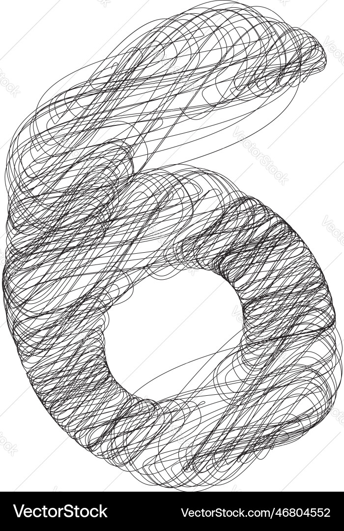 Abstract doodle number 6 Abstract doodle number 6 vector image
